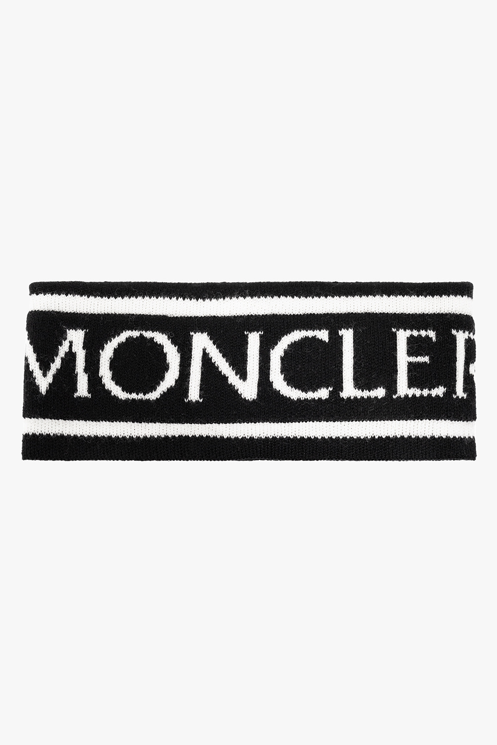Black Headband with logo Moncler - SchaferandweinerShops KR